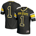 #1 Appalachian State Mountaineers Endzone Football Jersey - Black