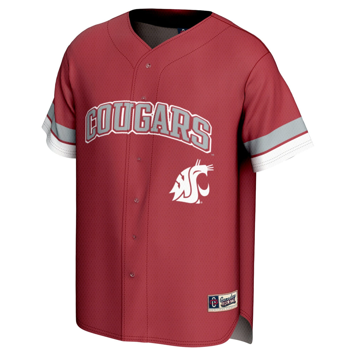 Washington State Cougars Spirit Baseball Jersey - Crimson