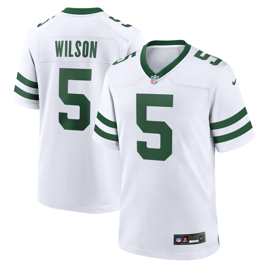 New York Jets Garrett Wilson Legacy White Game Jersey