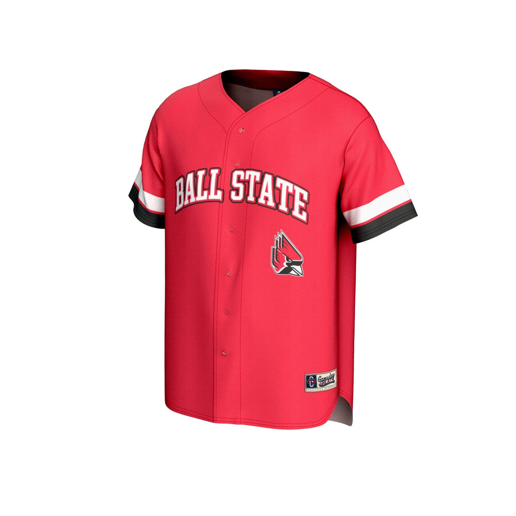 Ball State Cardinals Spirit Baseball Jersey - Cardinal