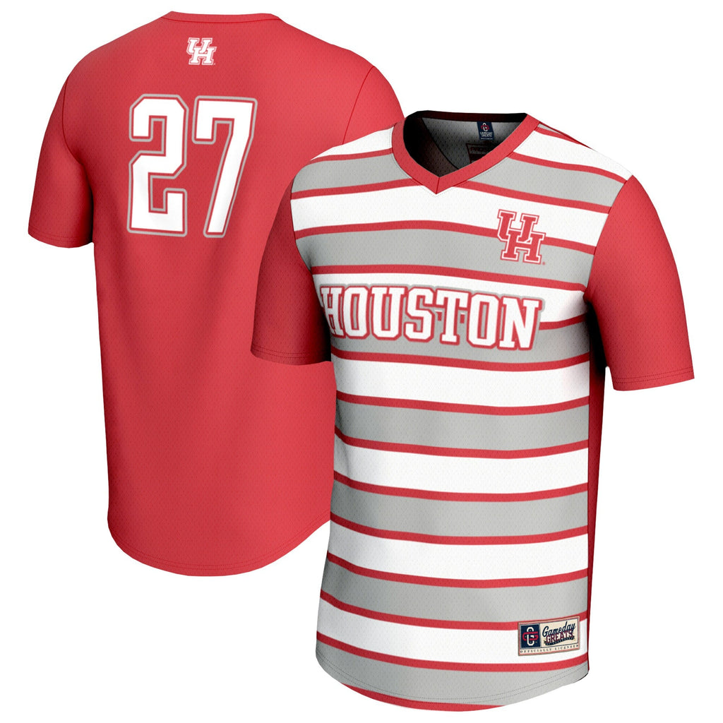 #27 Houston Cougars Lightweight Soccer Fashion Jersey - Red