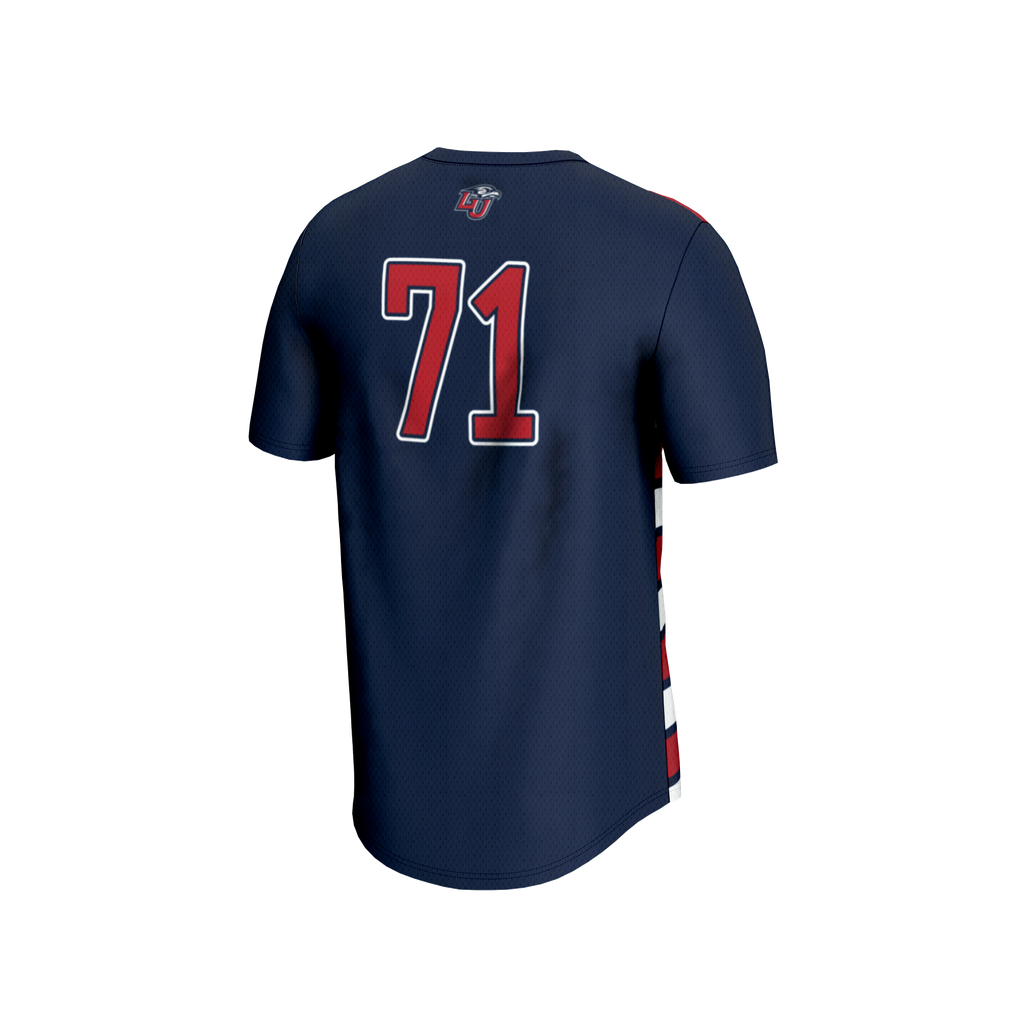 #71 Liberty Flames Lightweight Soccer Fashion Jersey - Navy