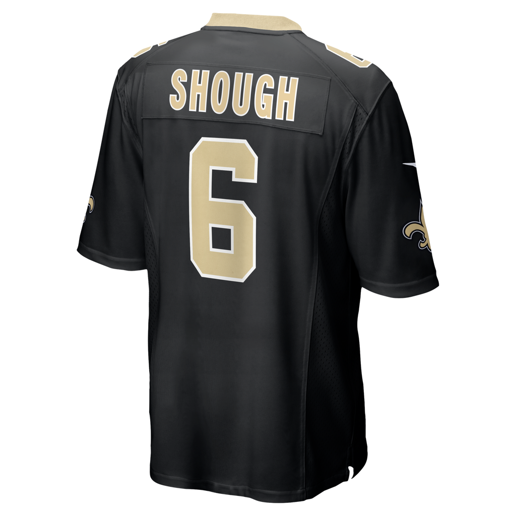 New Orleans Saints Tyler Shough Black Game Jersey