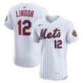 New York Mets Francisco Lindor White Home Elite Player Jersey