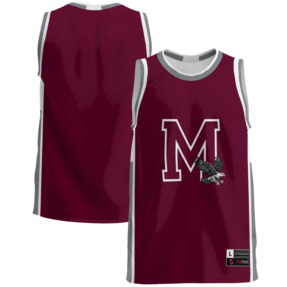Maryland Eastern Shore Hawks Lightweight Basketball Jersey - Maroon
