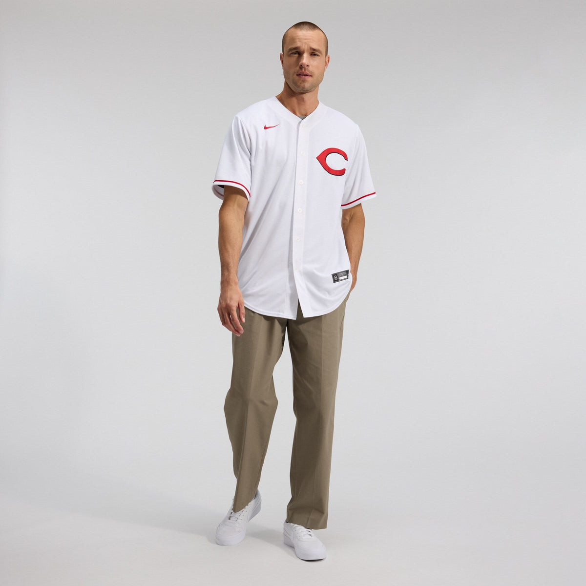 Cincinnati Reds Elly De La Cruz White Alternate 2 Replica Jersey