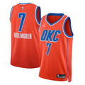 Oklahoma City Thunder Statement Edition Swingman Jersey - Orange - Chet Holmgren