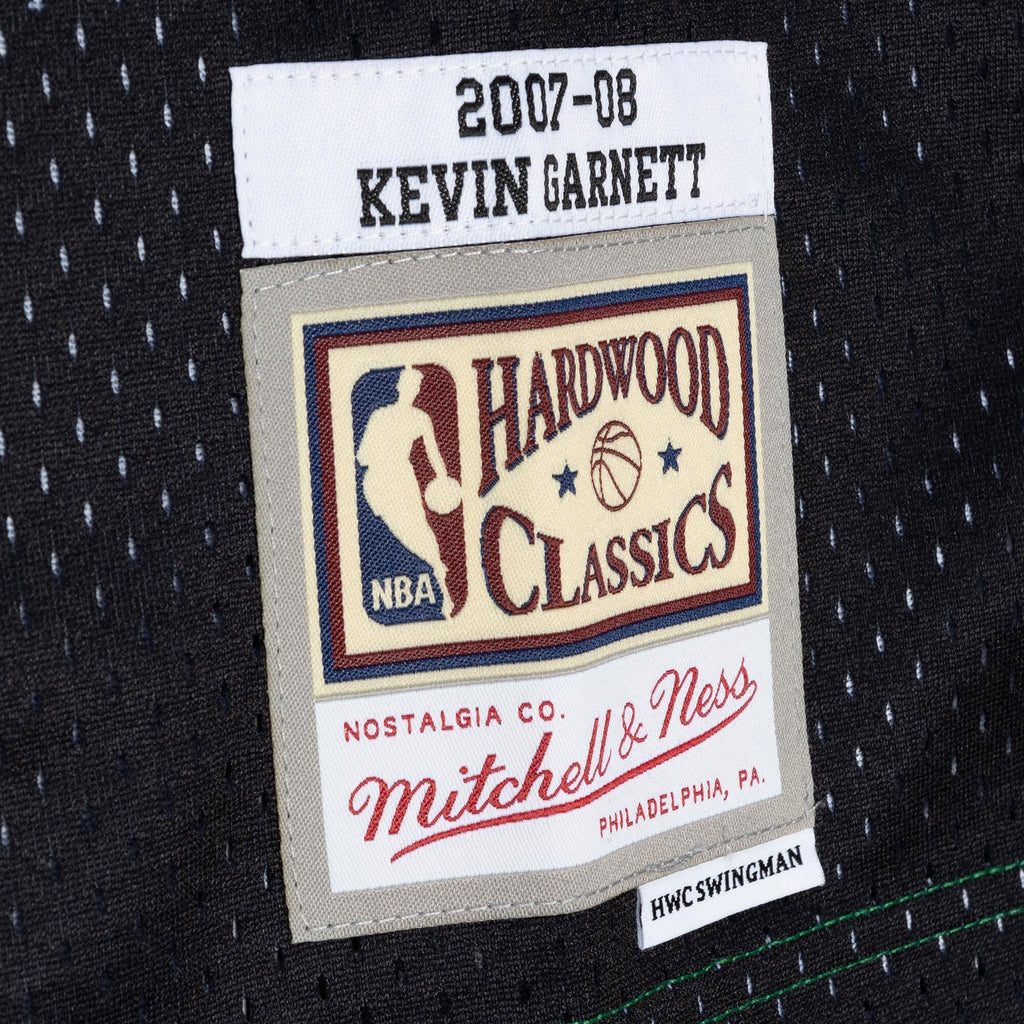 Boston Celtics Kevin Garnett 2007 Split Swingman Jersey - Black/Green