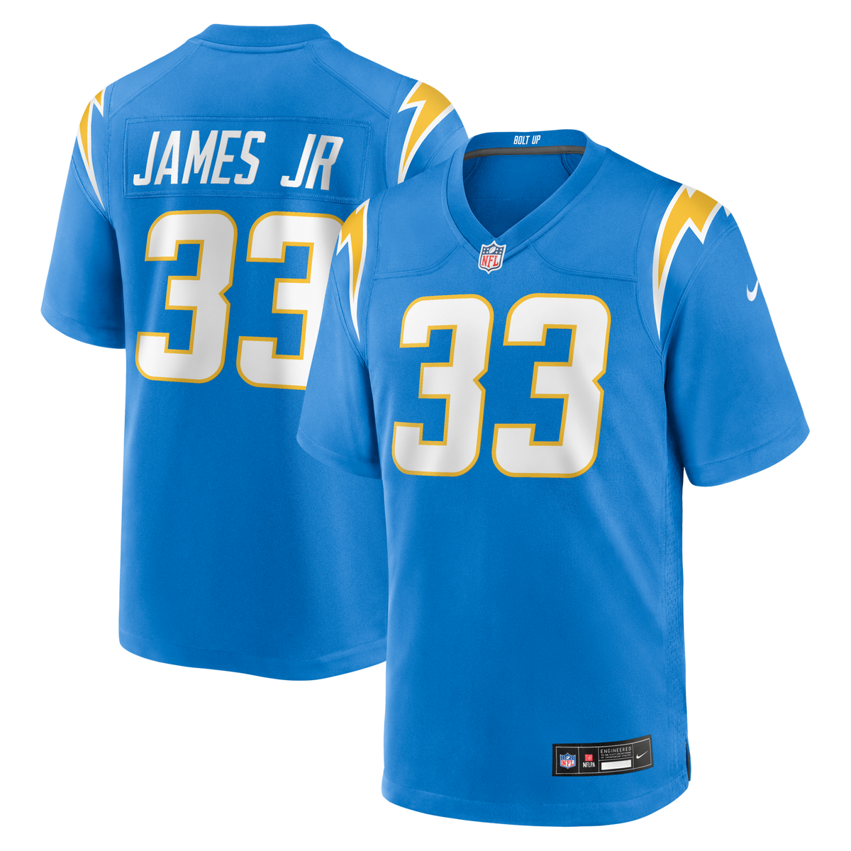 Los Angeles Chargers Derwin James Powder Blue Game Player Jersey