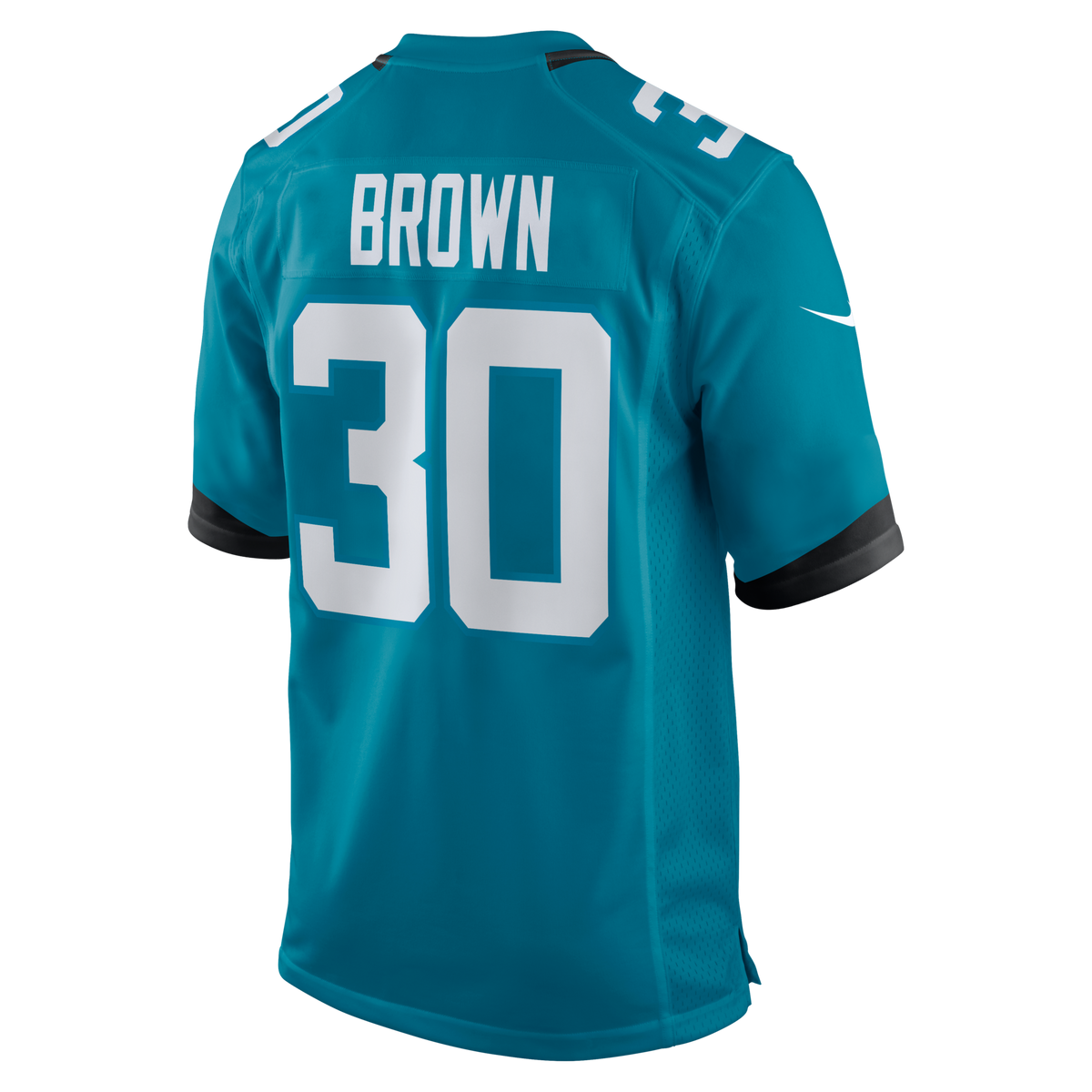 Jacksonville Jaguars Montaric Brown Teal Game Player Jersey