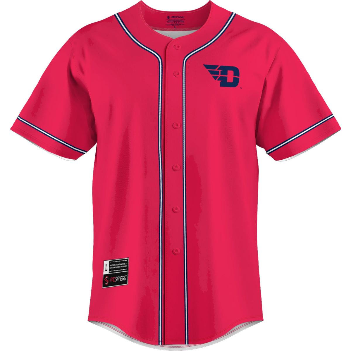 Dayton Flyers Lightweight Baseball Jersey - Red