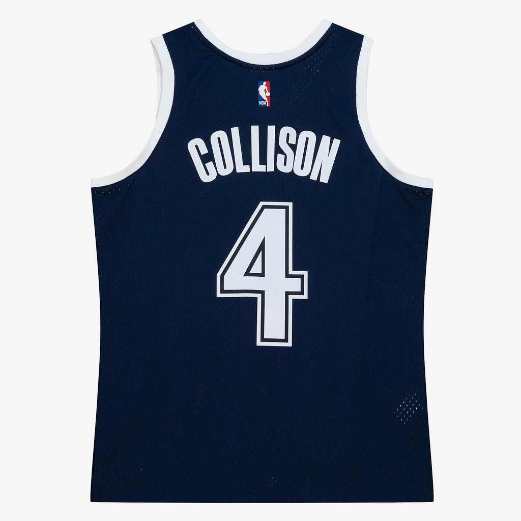 Oklahoma City Thunder Nick Collison 2015 Alternate Authentic Jersey - Ash Blue