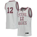 #12 Texas A&M Aggies Reverse Retro Jersey - Gray