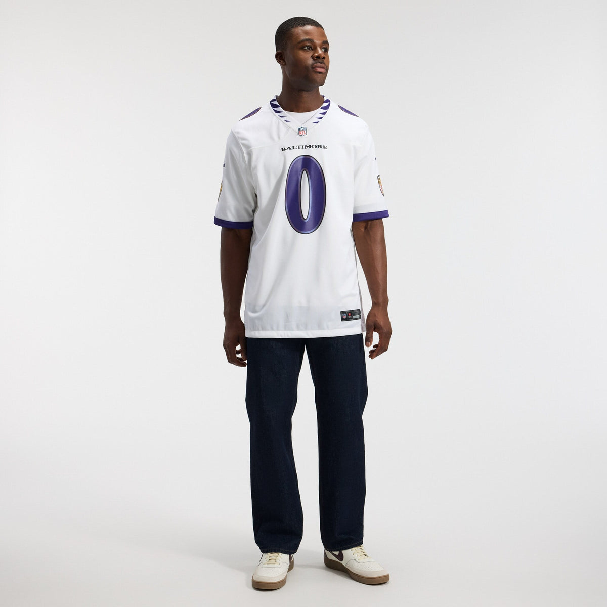Baltimore Ravens Roquan Smith White Game Jersey