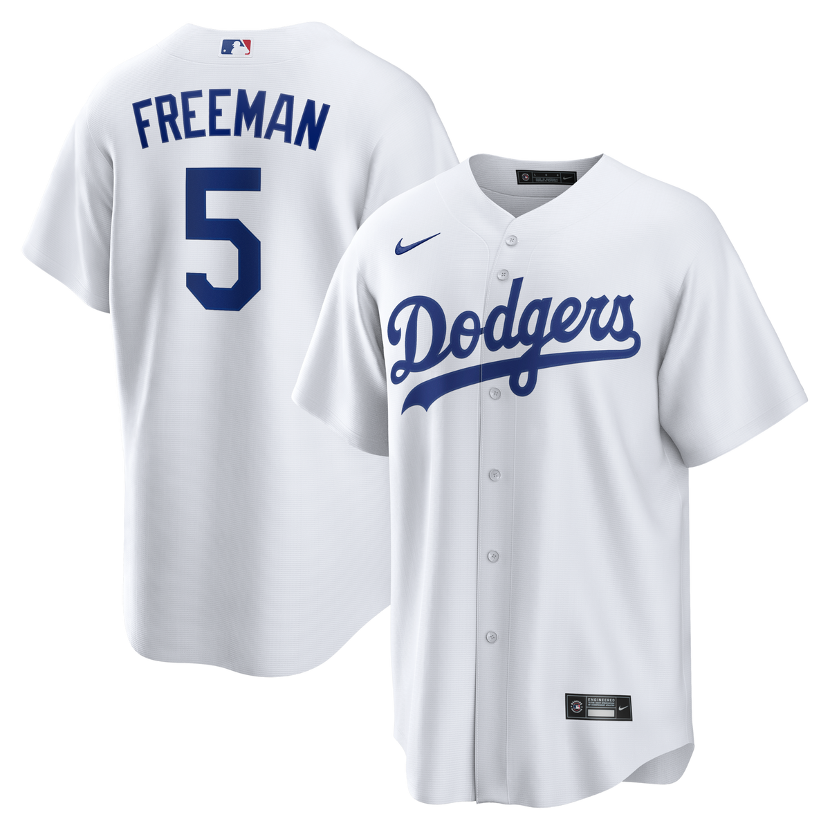 Los Angeles Dodgers Freddie Freeman White Home Replica Jersey