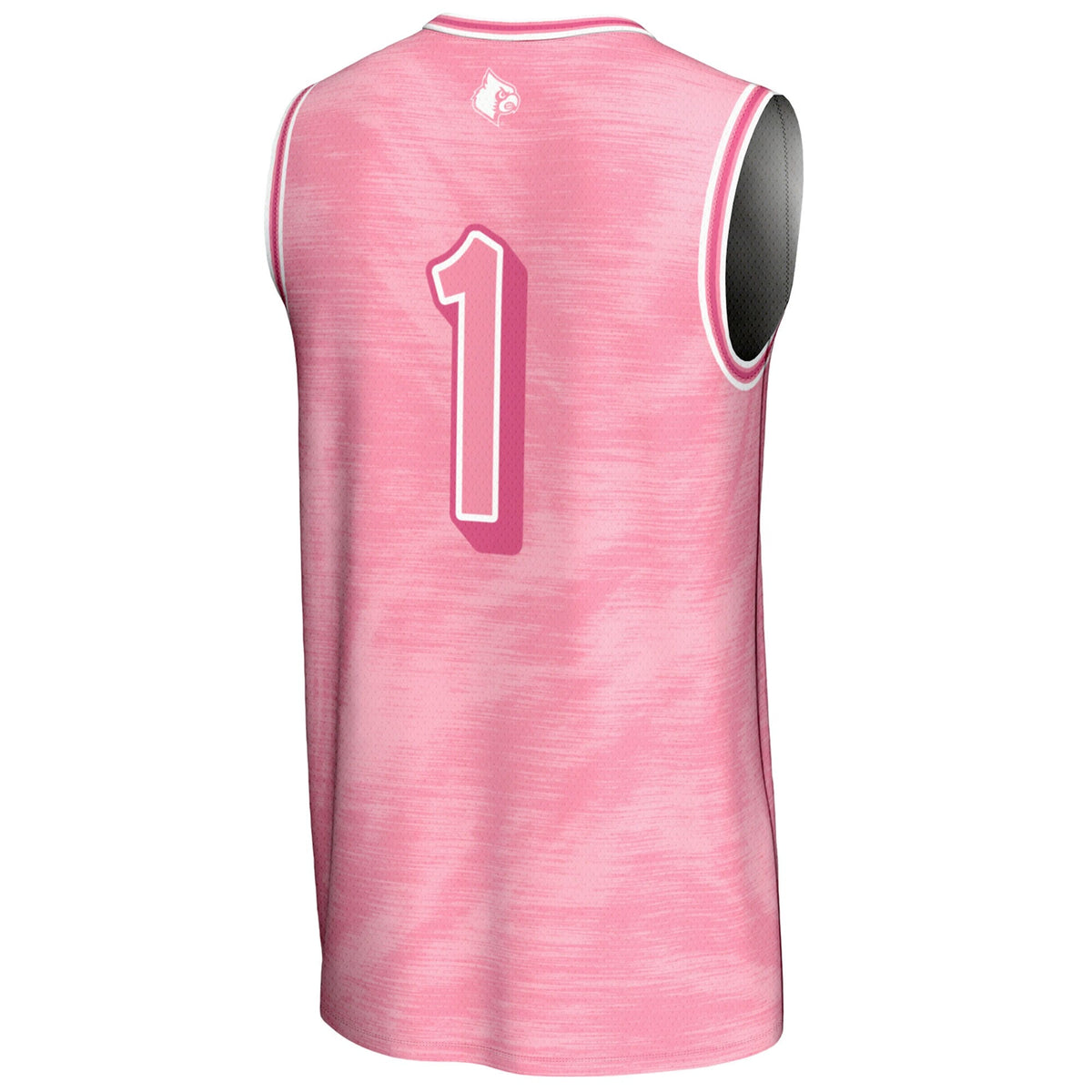 #1 Louisville Cardinals Lightweight Basketball Fashion Jersey - Pink