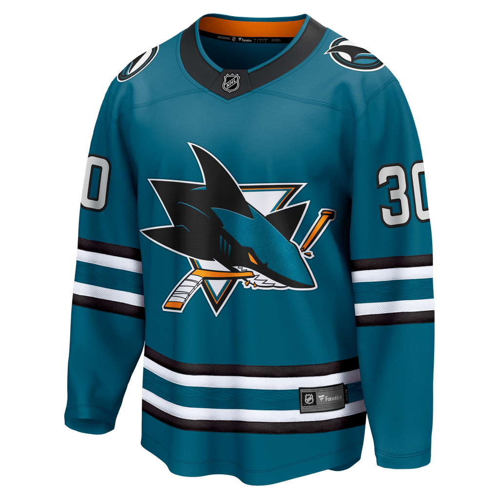 San Jose Sharks Yaroslav Askarov Teal Home Breakaway Jersey
