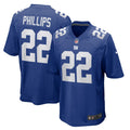 New York Giants Dru Phillips Royal Team Game Jersey