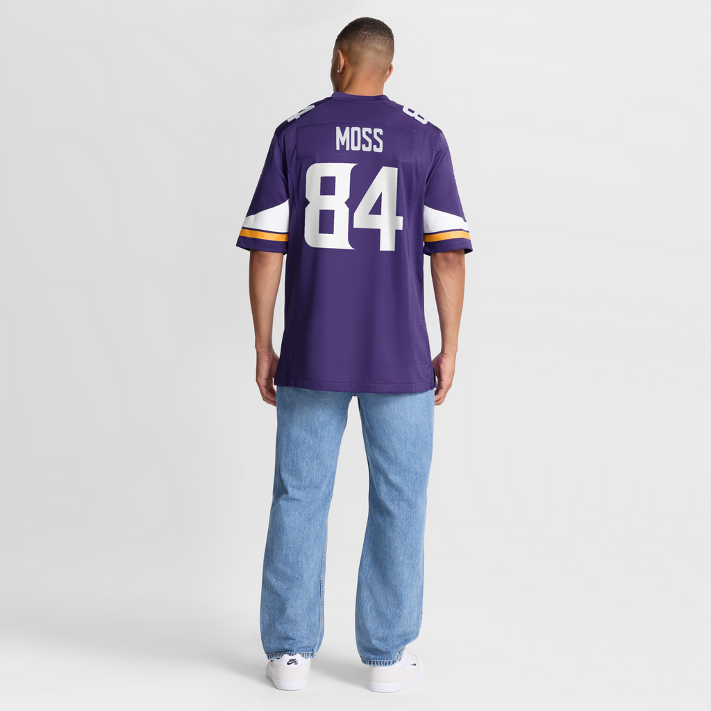 Minnesota Vikings Randy Moss Purple Game Retired Player Jersey