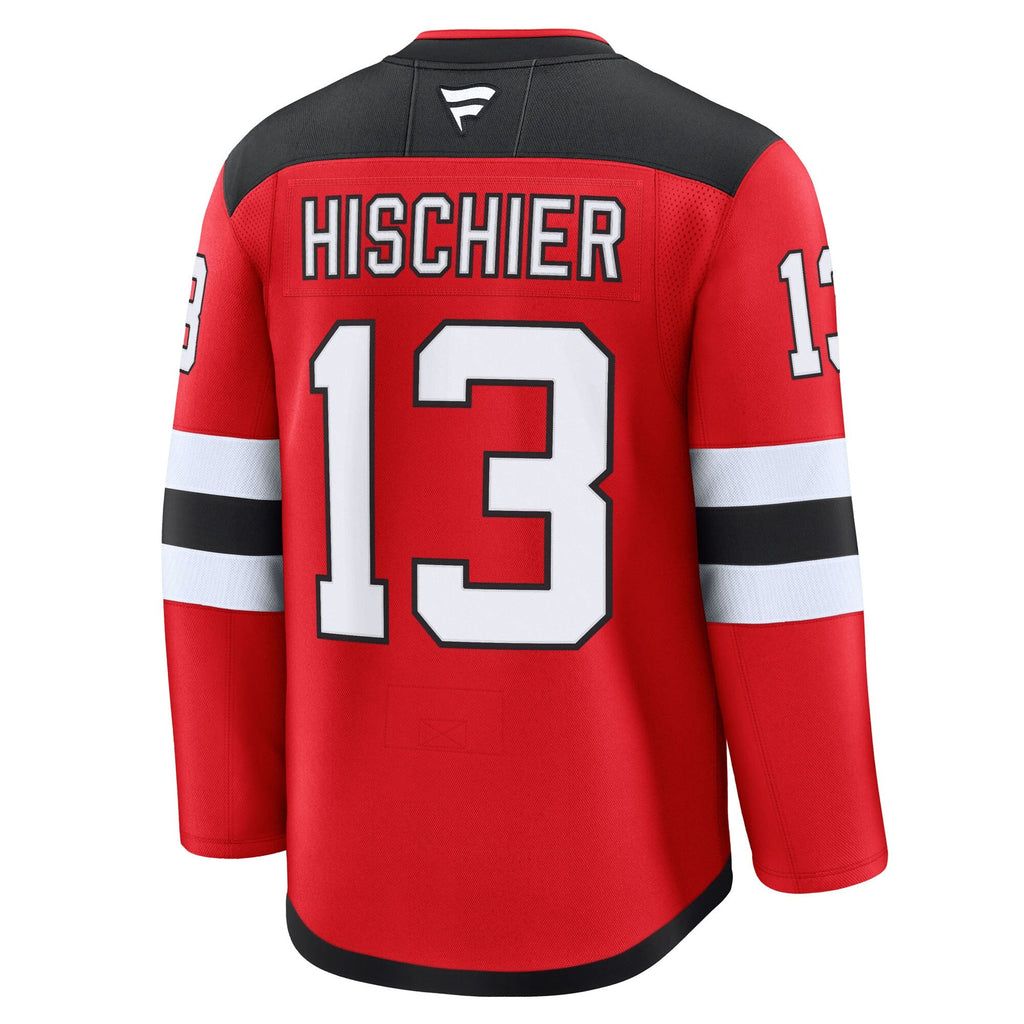 New Jersey Devils Nico Hischier Red Home Premium Jersey