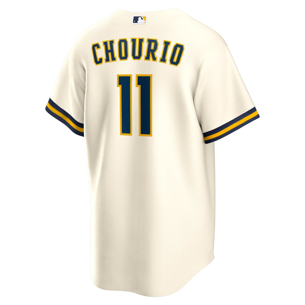 Milwaukee Brewers Jackson Chourio Cream Home Replica Jersey