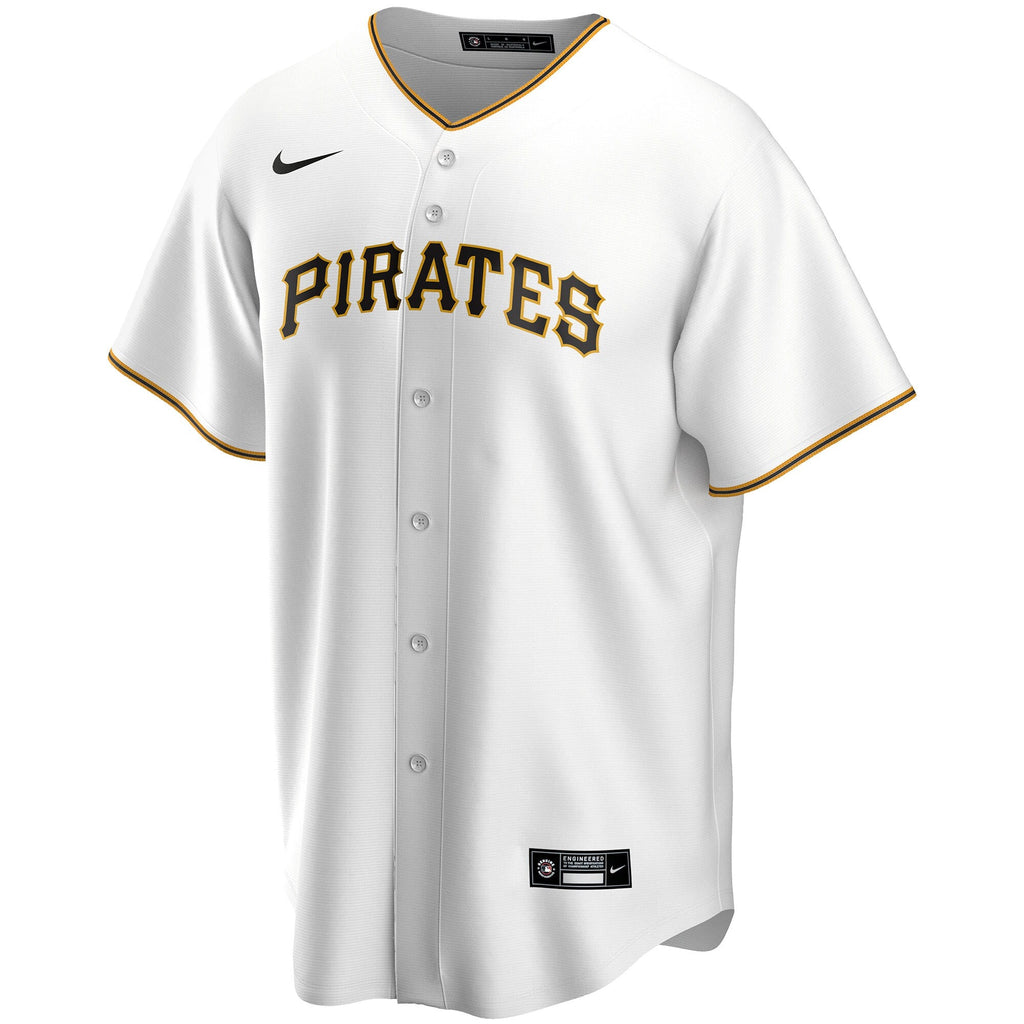 Pittsburgh Pirates White Home Replica Custom Jersey