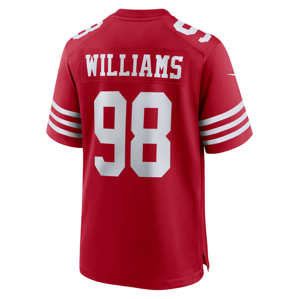 San Francisco 49ers Mykel Williams Scarlet Game Player Jersey