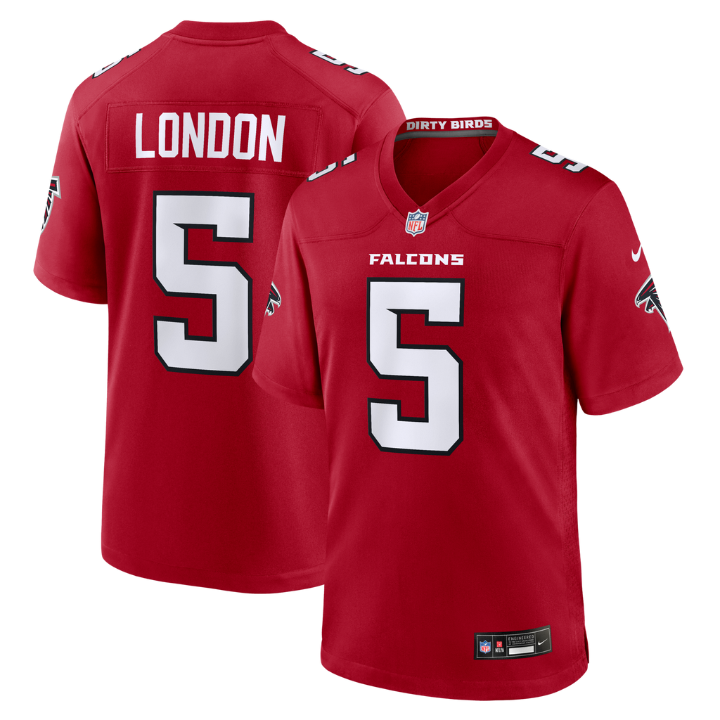 Atlanta Falcons Drake London Red Game Jersey