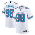 Tennessee Titans Jeffery Simmons White Game Jersey