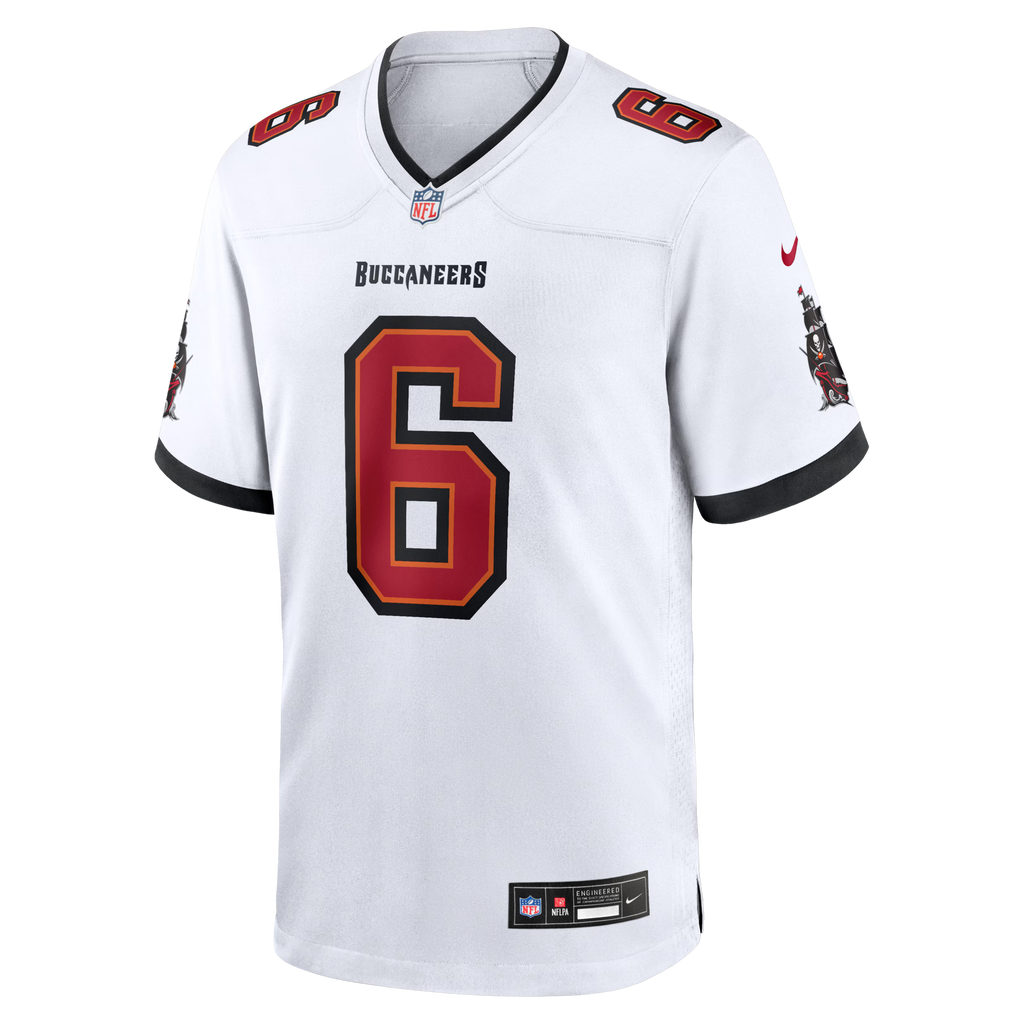 Tampa Bay Buccaneers Baker Mayfield White Away Game Jersey