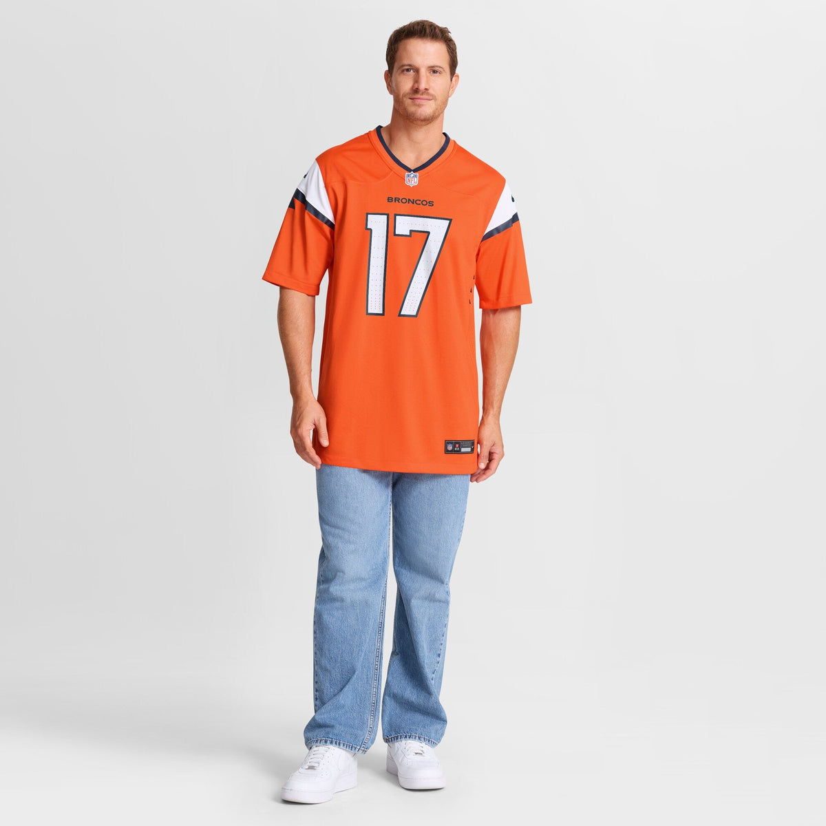 Denver Broncos Jaylen Waddle Orange Game Jersey
