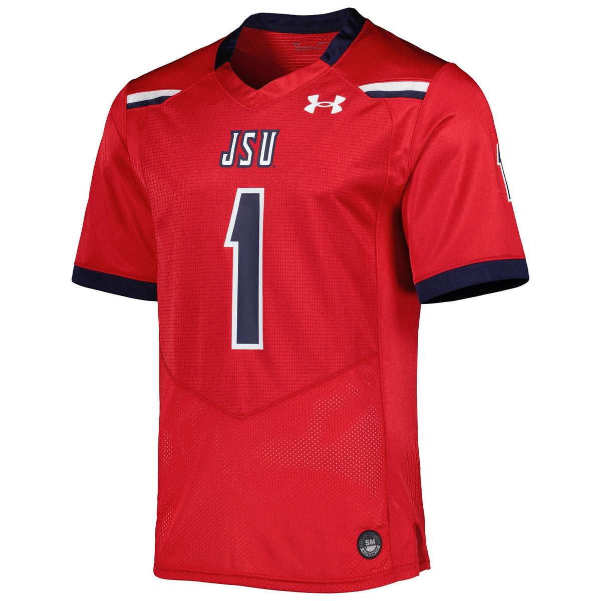 #1 Jackson State Tigers Team Wordmark Replica Football Jersey - Red