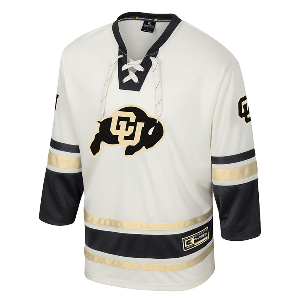 Colorado Buffaloes Puck Proud Fashion Hockey Jersey - Cream