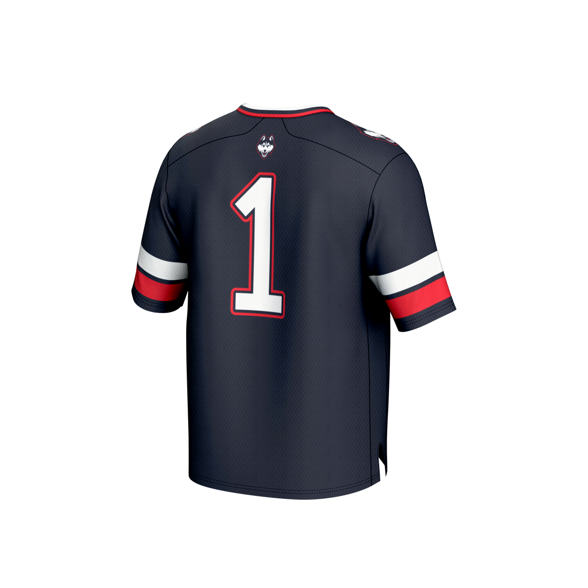 #1 UConn Huskies Lightweight Collegiate Football Fashion Jersey - Navy