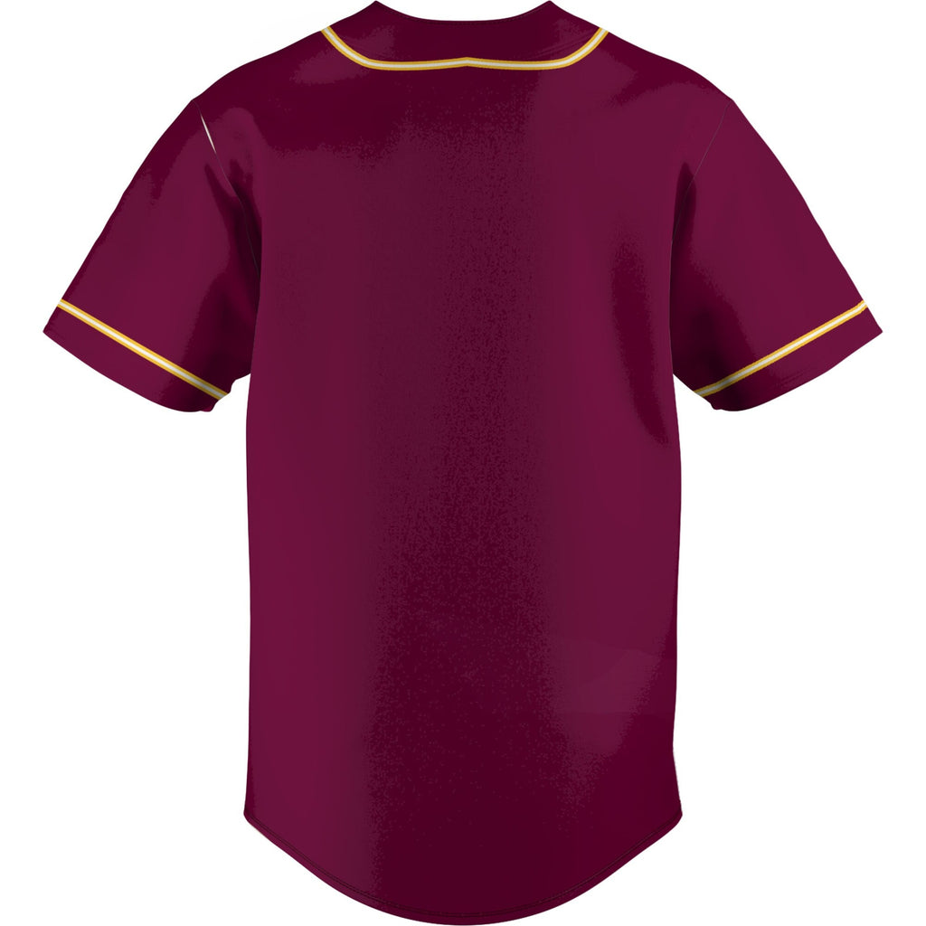 Central Michigan Chippewas Lightweight Baseball Jersey - Maroon