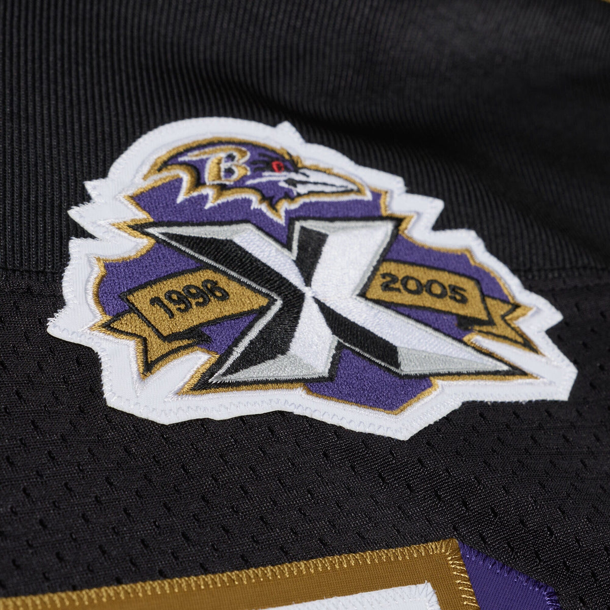 Baltimore Ravens Deion Sanders Black 2005 Authentic Throwback Jersey