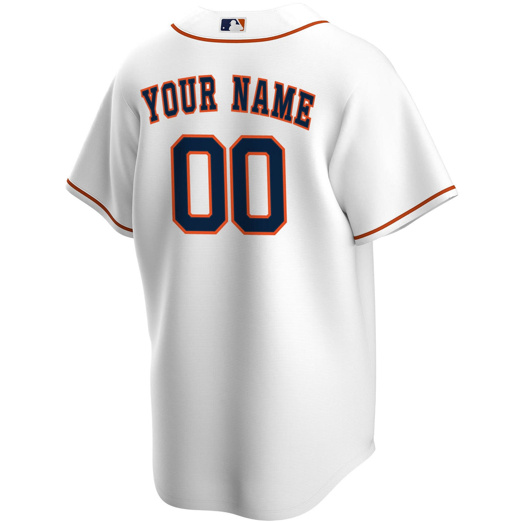 Houston Astros White Home Replica Custom Jersey