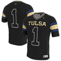 Tulsa Golden Hurricane Lightweight Collegiate Football Blackout Fashion Jersey