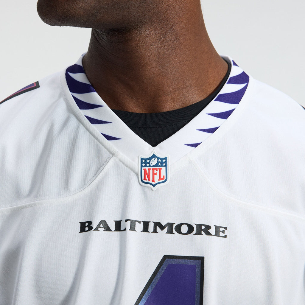 Baltimore Ravens Zay Flowers White Game Jersey