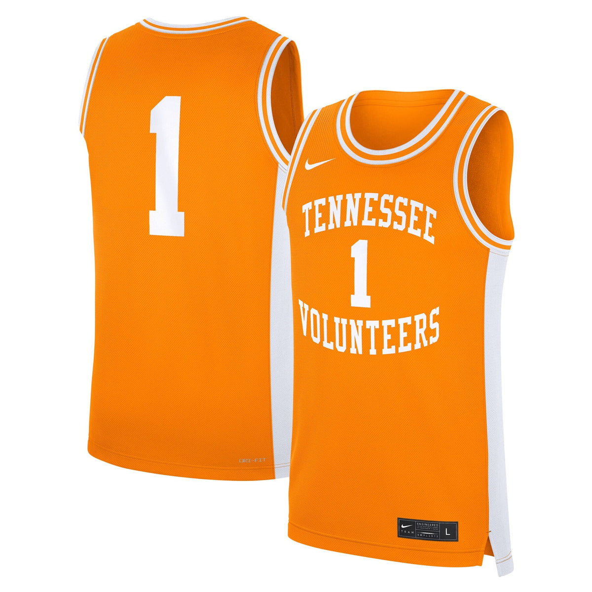 #1 Tennessee Orange Tennessee Volunteers Road Replica Jersey