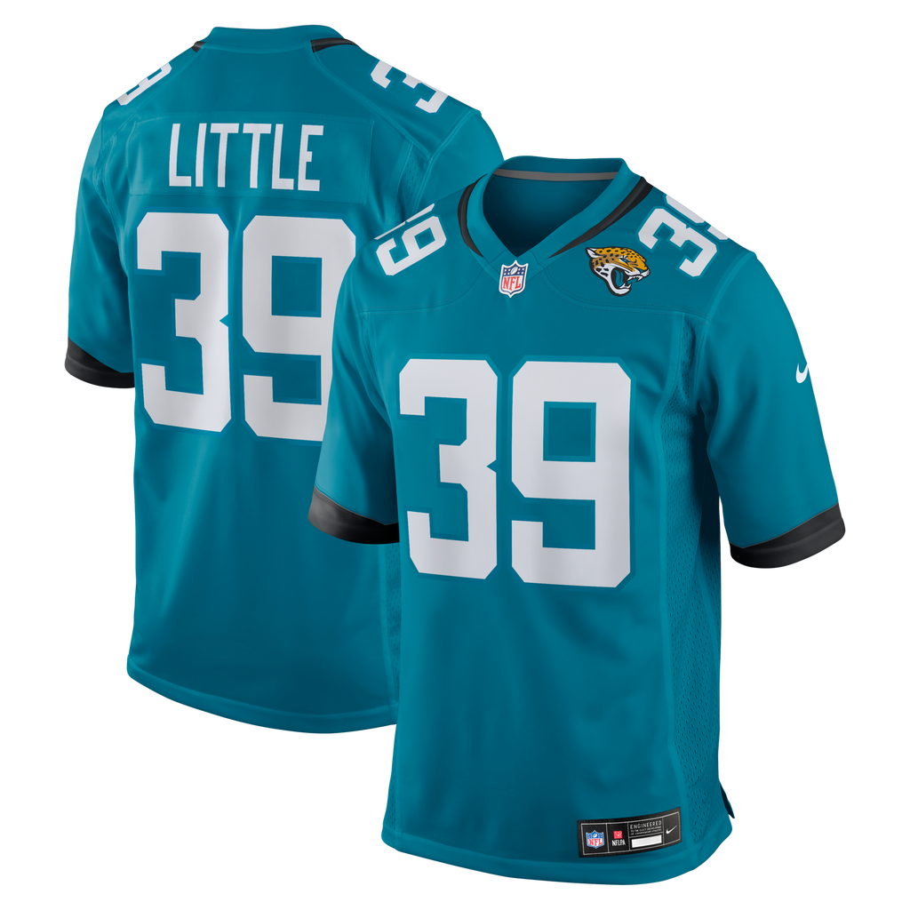Jacksonville Jaguars Cam Little Teal Team Game Jersey