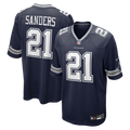 Dallas Cowboys Deion Sanders Navy Team Retired Player Game Jersey