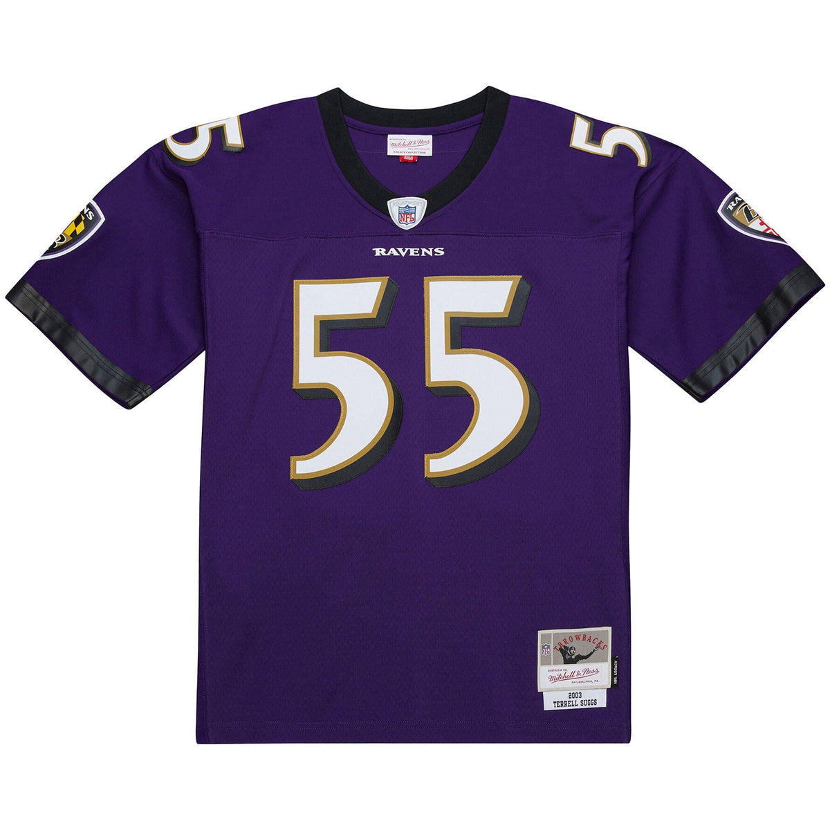 Baltimore Ravens Terrell Suggs Purple 2003 Legacy Replica Jersey