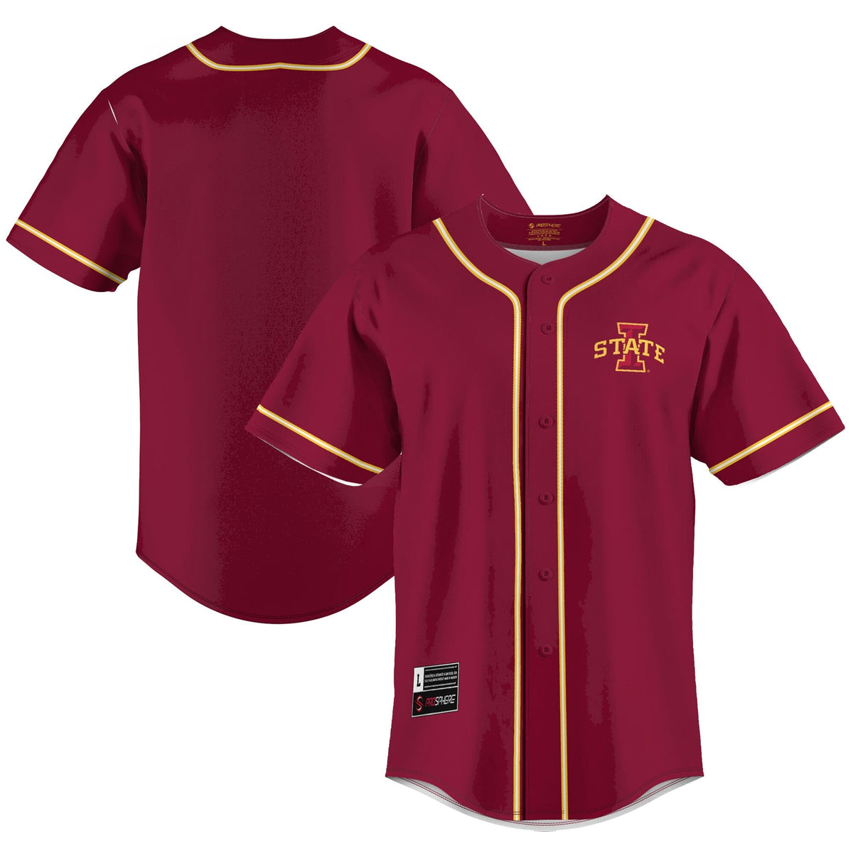 Iowa State Cyclones Lightweight Baseball Jersey - Cardinal