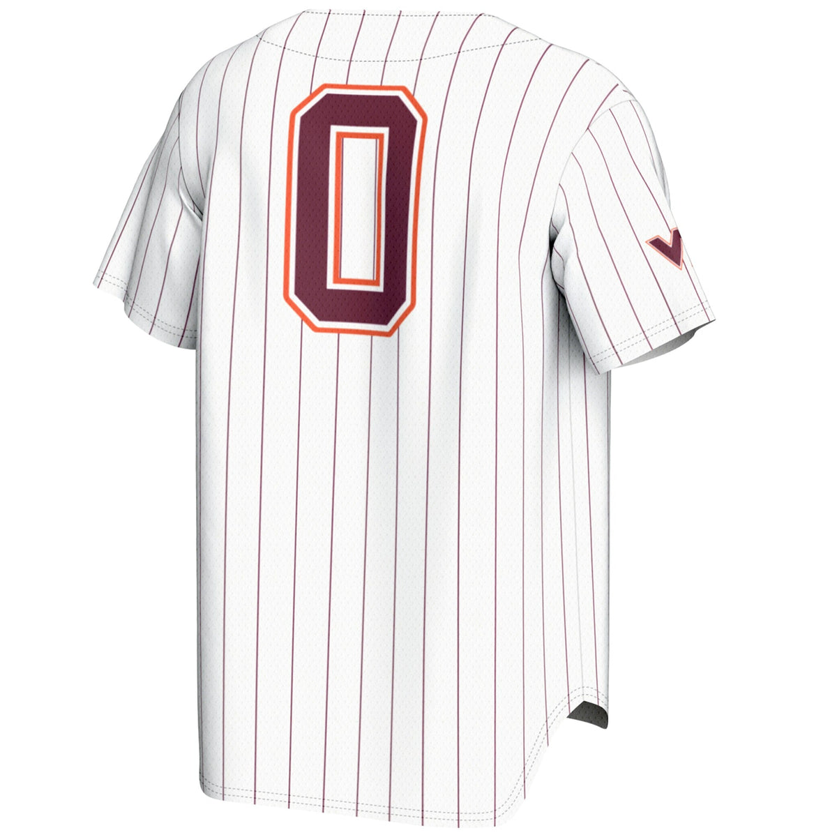 #0 Virginia Tech Hokies Lightweight Baseball Fashion Jersey - White