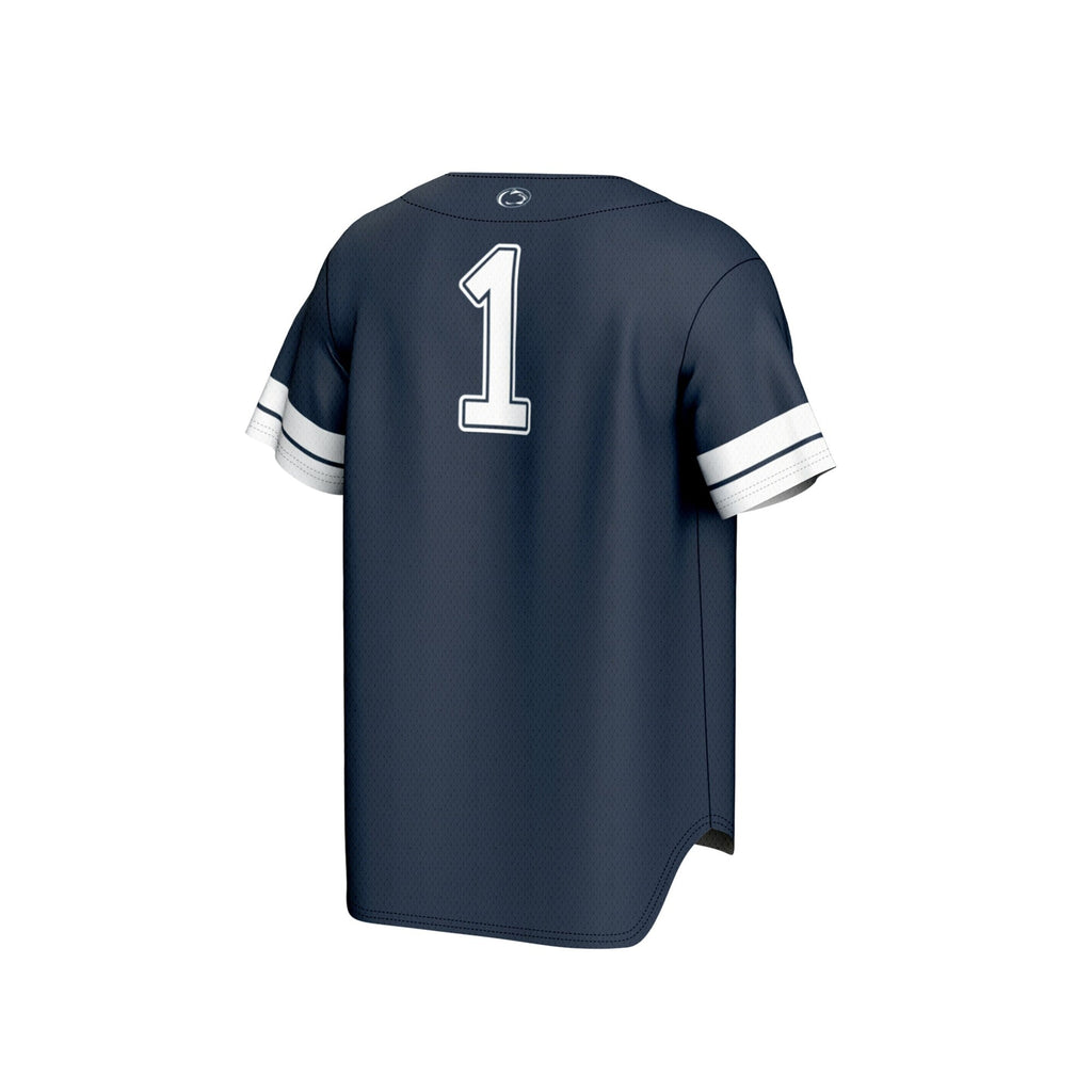 #1 Penn State Nittany Lions Lightweight Collegiate Baseball Fashion Jersey - Navy