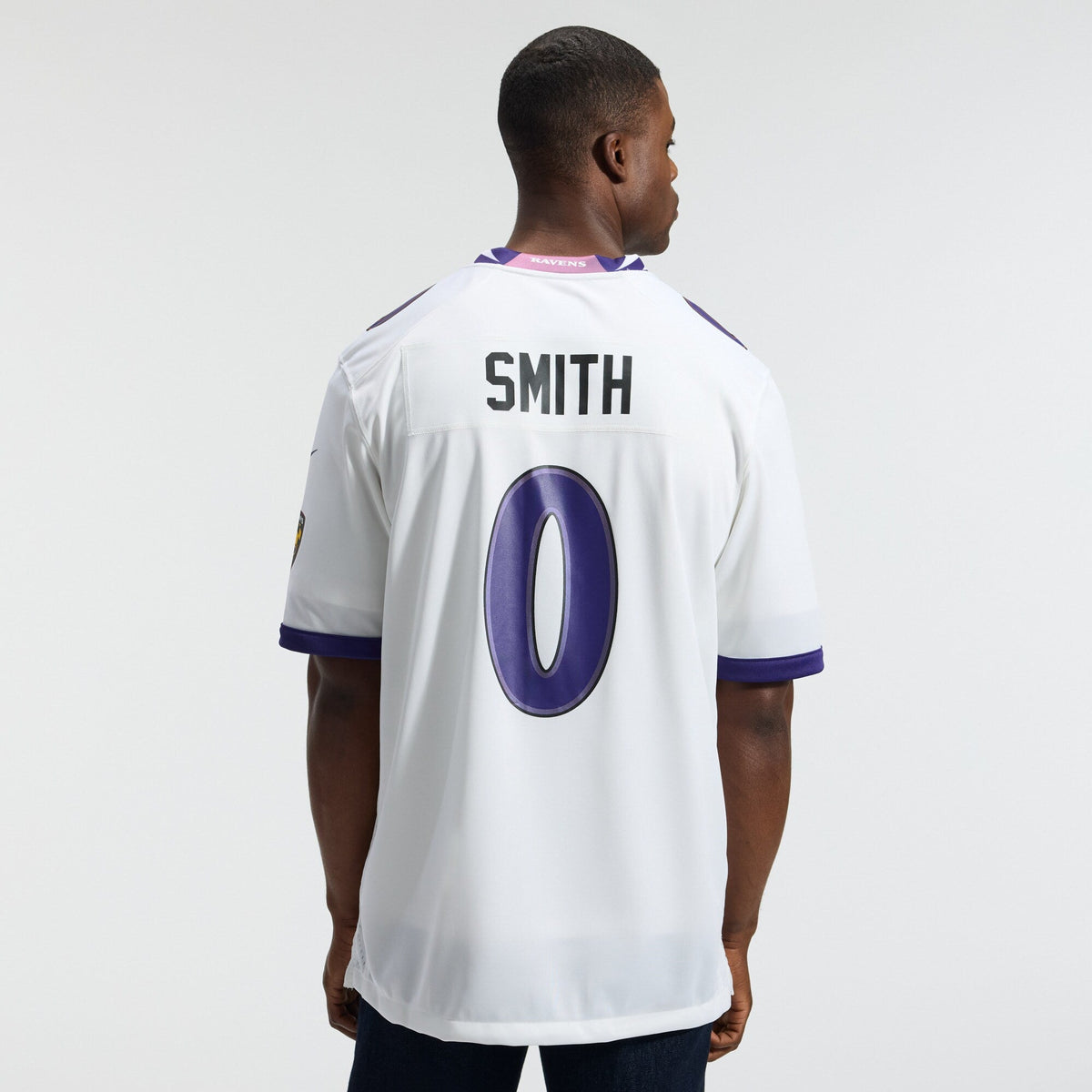 Baltimore Ravens Roquan Smith White Game Jersey