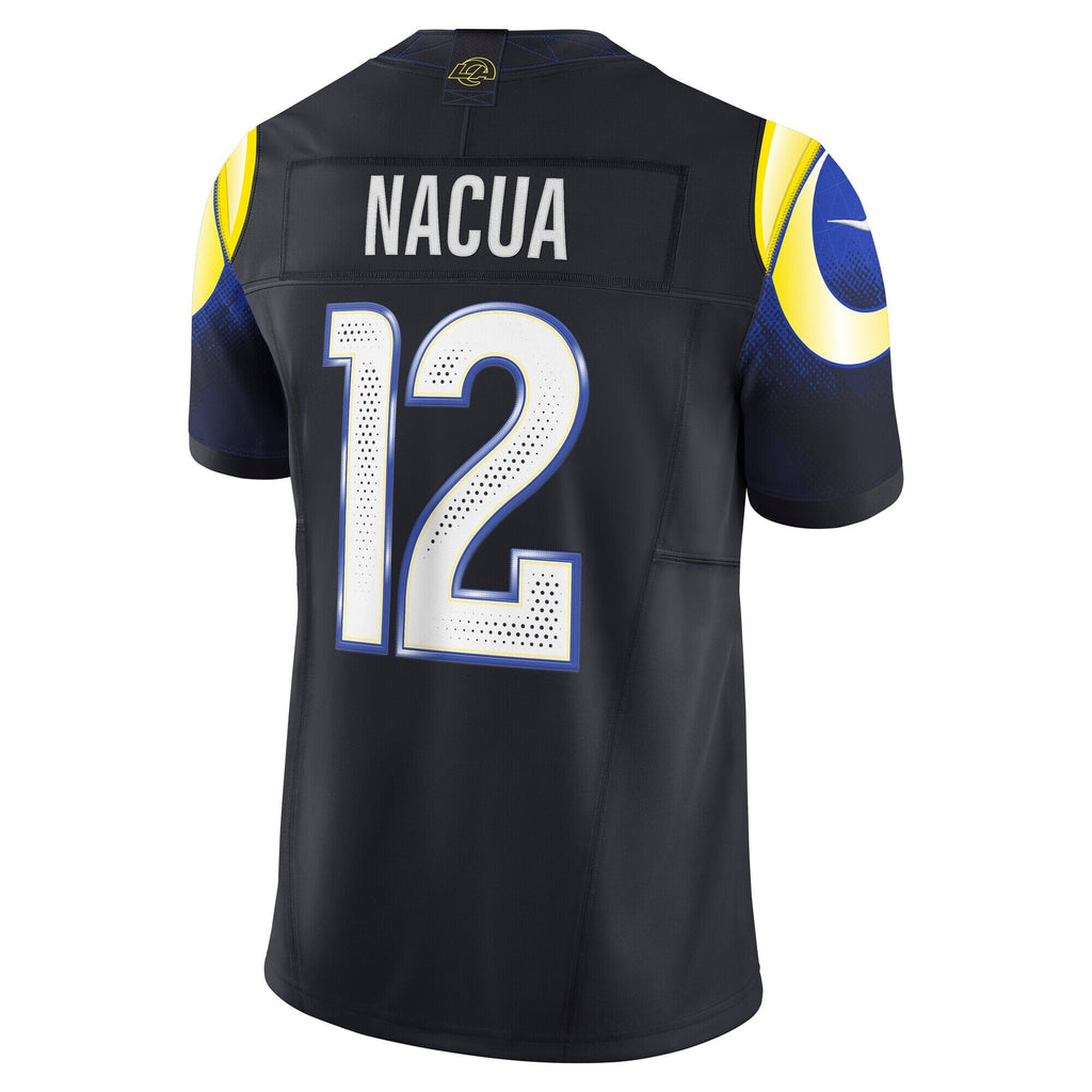 Los Angeles Rams Puka Nacua Midnight Blue 2025 Rivalries Collection Stitched Limited Jersey
