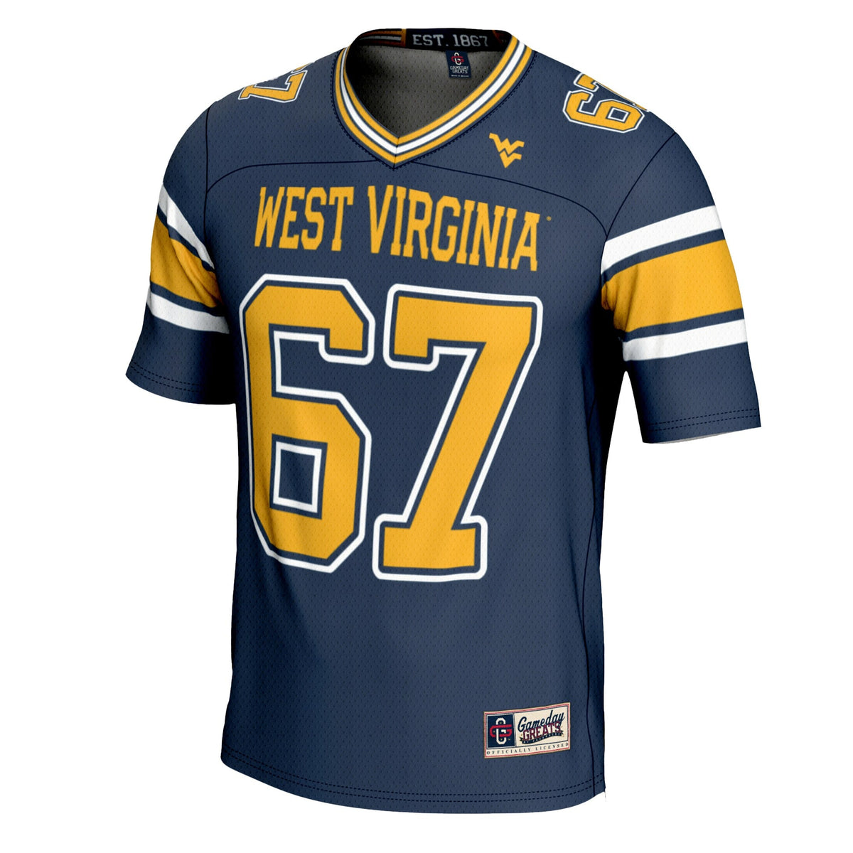 #1 West Virginia Mountaineers Football Jersey - Navy