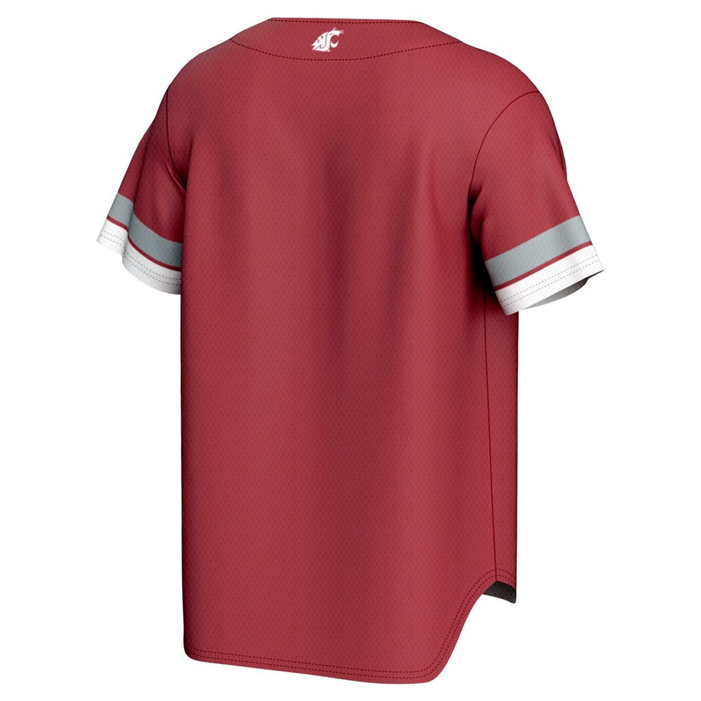 Washington State Cougars Spirit Baseball Jersey - Crimson